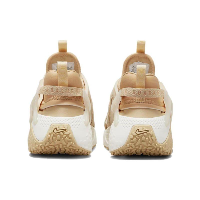 Nike Женские низкие беговые кроссовки Nike Air Huarache Craft Бело-коричневые DQ8031-201