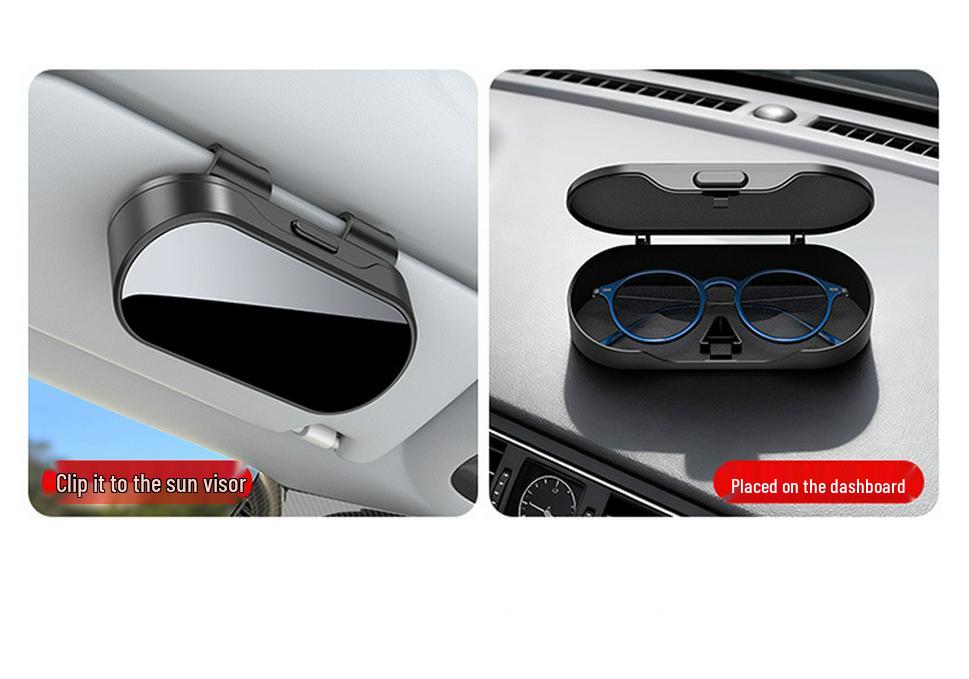 Автомобильный футляр для очков Leapmotor для C10C16/C11/B10 - Коробка для хранения с зажимом для солнцезащитных очков и Декор