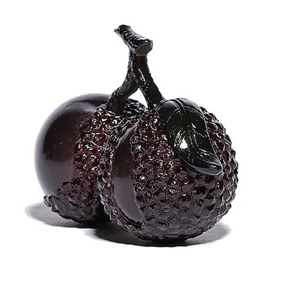 Личи чай питомец смоляная фигурка ремесла кунг-фу скульптура тепло обесцвечивание украшение для чая