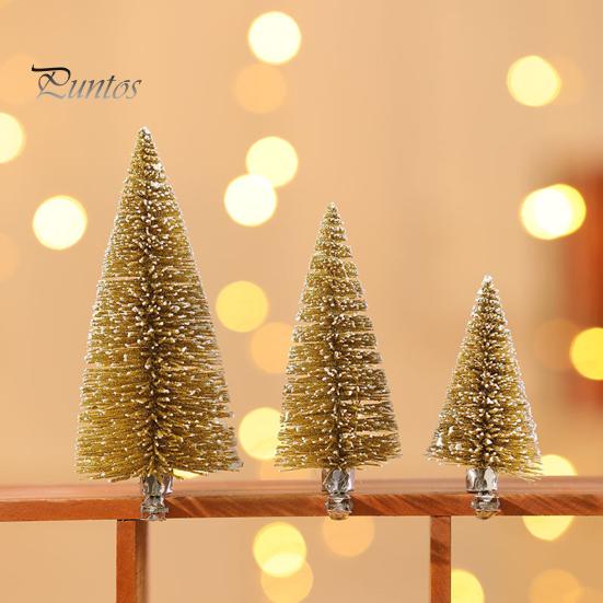 3 шт., мини-елочки, реалистичные яркие цвета, невыцветающие искусственные клипсы, маленькие украшения из сизаля