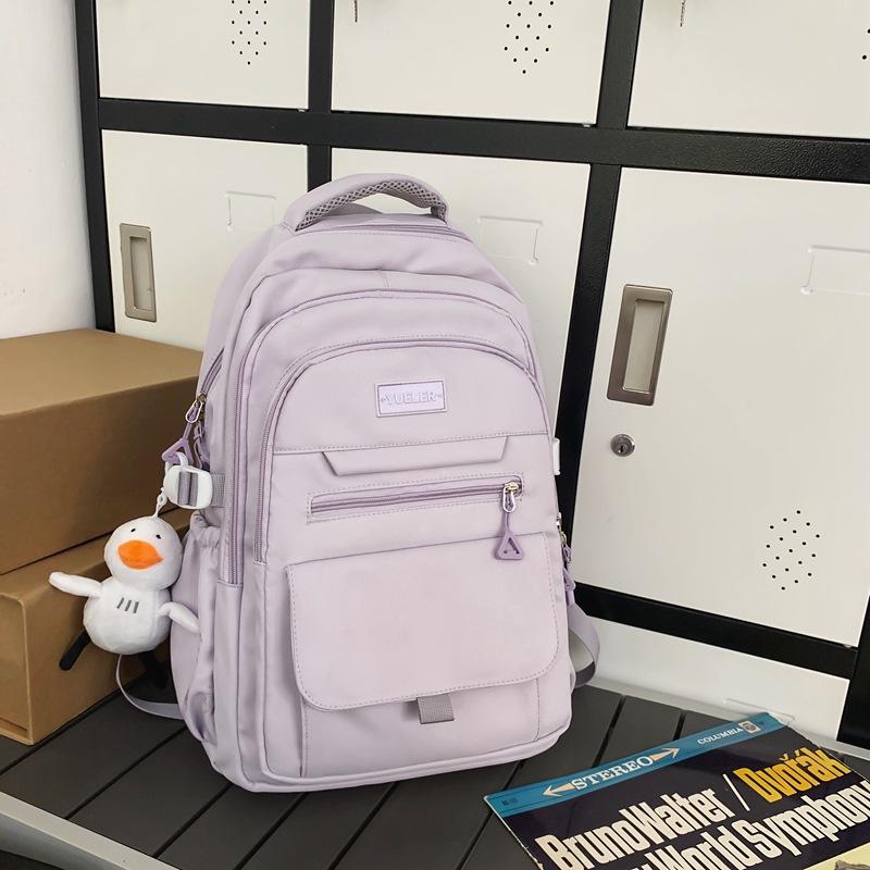 Schoolbag Tooling School Bag Female College Student New Fashion Large Capacity Computer Backpack Lightweight Backpack Men's Travel Bag Trend