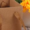Квадратный портативный мешок из крафт-бумаги, упаковочная сумка для цветов, сумка для подарка на день рождения, свадьбу