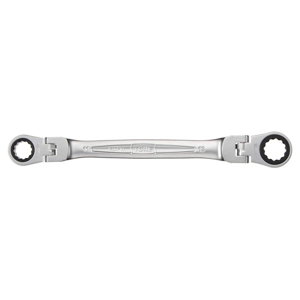 TONE Double Head Ratchet Box Wrench Width Across Flats 11 X 13 Mm RMFW-1113