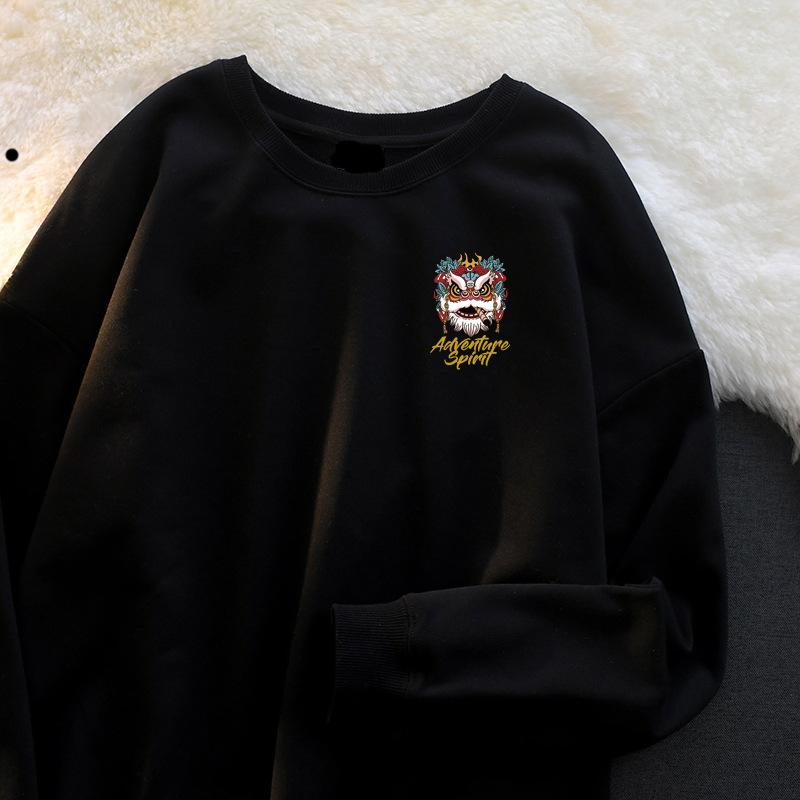 Хлопковый свитер с круглым вырезом для мальчиков, весна, осень и зима, новый модный бренд, повседневная свободная рубашка, верхняя одежда