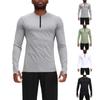 Men's Casual Fitness Wear Long Sleeve Quick Dry Breathable Outdoor Running Sports Tights Sports Wear Crewneck Top