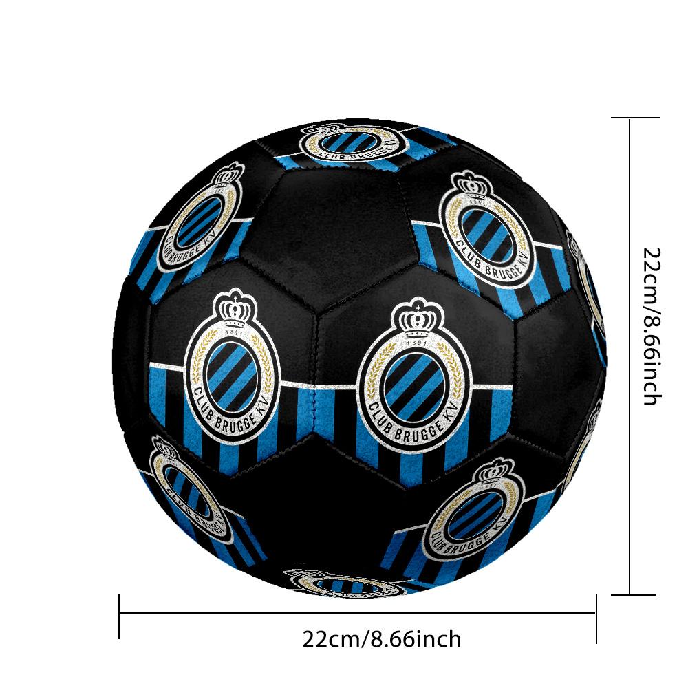 Club Brugge KV Soccer Ball Colorful All Ages Machine Stitched PVC Competition Ready Durable High-Bounce.SIZE5