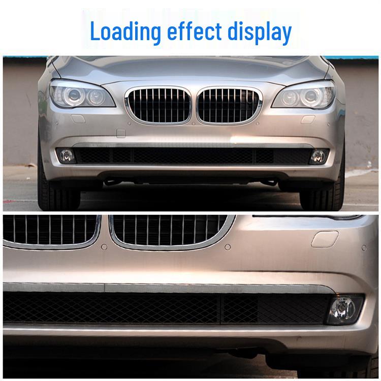 Хромированная накладка на передний бампер Manshi для BMW F02: Подходит для 730Li, 740Li, 750Li