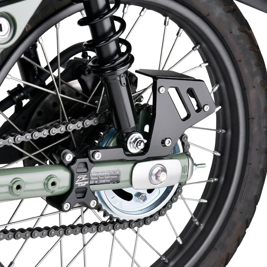 ZETA RACING CT125 Hunter Cub Connecting Clamp Chain Cover Black Hard Riding Free Combination Connecting Clamp Only Dirtfreak F6402 Model (JA55) (JA65)