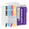 4 Colors Ink Cartridge with Permanent Chip Printer Refill Ink Box Replacement Black Cyan Magenta Yellow T252XL1 T252XL2