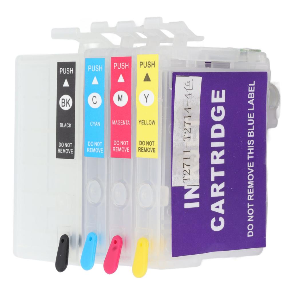 4 Colors Ink Cartridge with Permanent Chip Printer Refill Ink Box Replacement Black Cyan Magenta Yellow T252XL1 T252XL2