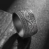 Celtic Triangle Knot Cast Titanium Steel Ring European and American Men's Jewelry Ring