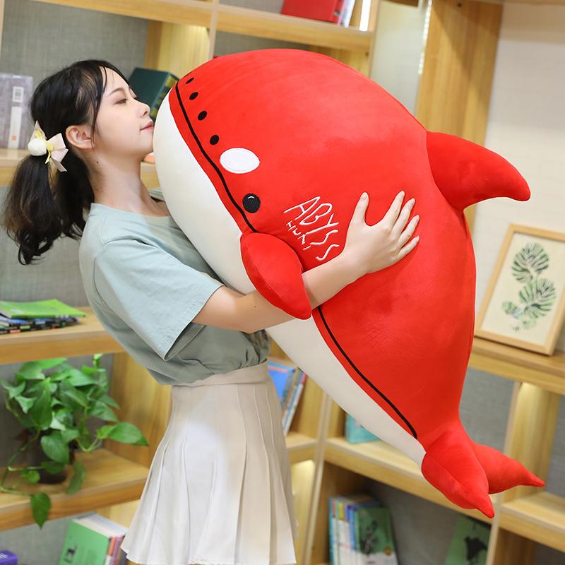 Имитация касатки плюшевые игрушки плюшевая кукла Orcinus Orca Fish красная акула мультфильм мягкая подушка для сна дети девочки ребенок забавный подарок