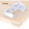 Table Corner Protector - YOLISTAR - 10pcs - Transparent - Large Size - Strong Adhesion Soft