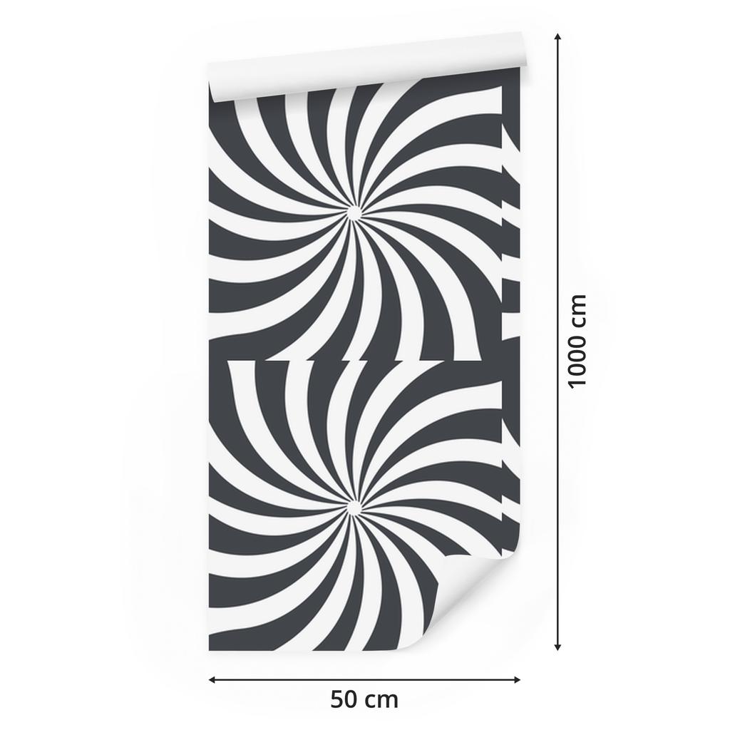 Hippie wallpaper background white and navy blue for living room and bedroom 50x1000
