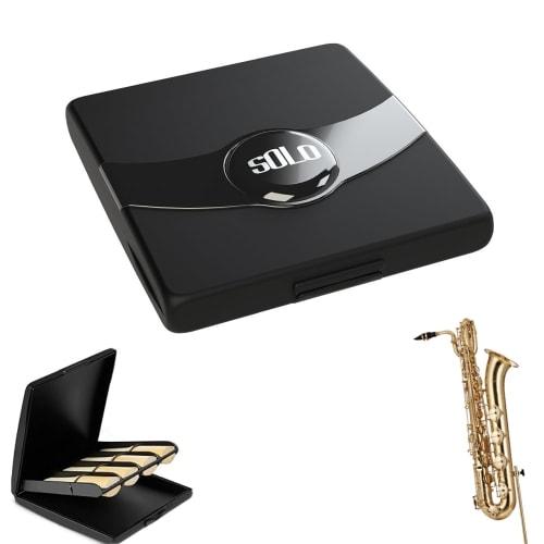 Clarinet Reed Case, Reed Storage Case for Clarinet Reeds, Alto, Tenor, Soprano, and Saxophone Reeds, with Reed Guard, Multi-Instrument, Holds 8 Reeds