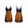 Однотонная кружевная пижама без спинки, удобная повседневная, Pure Desire Cami, женская домашняя одежда 552, простая соблазнительная одежда для сна, идеально подходит для повседневного использования.