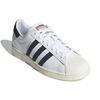 Adidas Оригинальные кроссовки Superstar с низким верхом, унисекс, белые/синие, GX5187