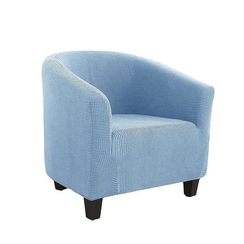 Чехол на клубный стул, эластичный чехол на стул для ванны, однотонный чехол для дивана, флисовые чехлы для диванов для учебы, барная стойка, гостиная