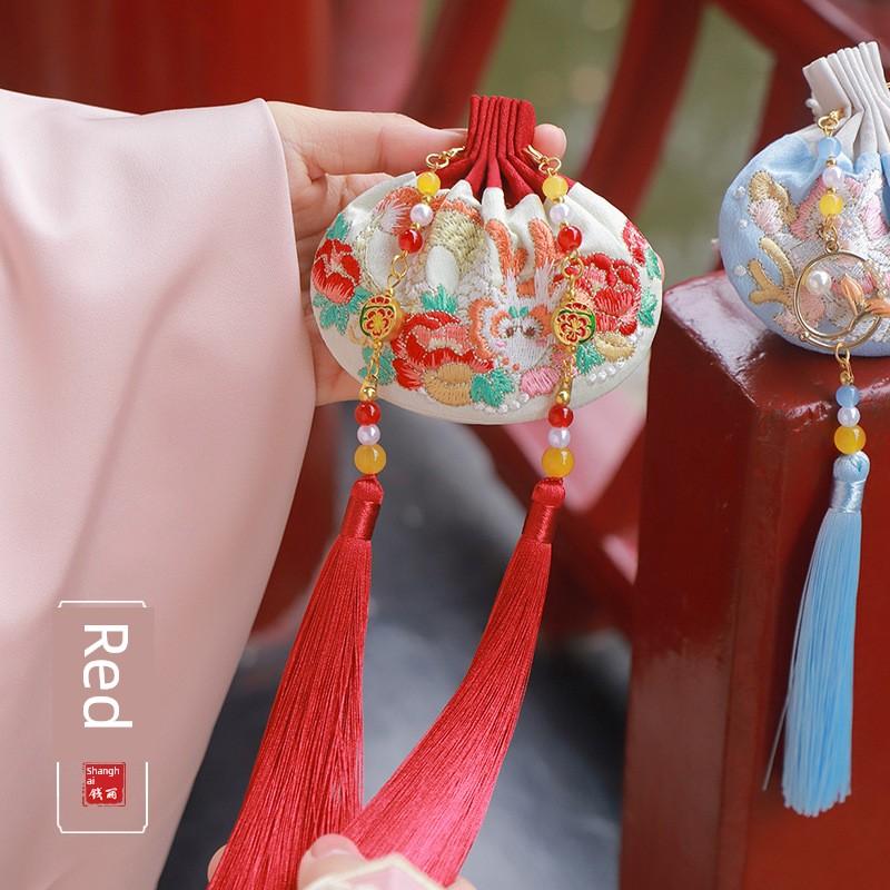 Dragon Boat Festival Sachet Perfume Bag Argy Wormwood Small Pendant Embroidered Dragon Pouch Finished Product Portable Creative Archaistic Silk Bag