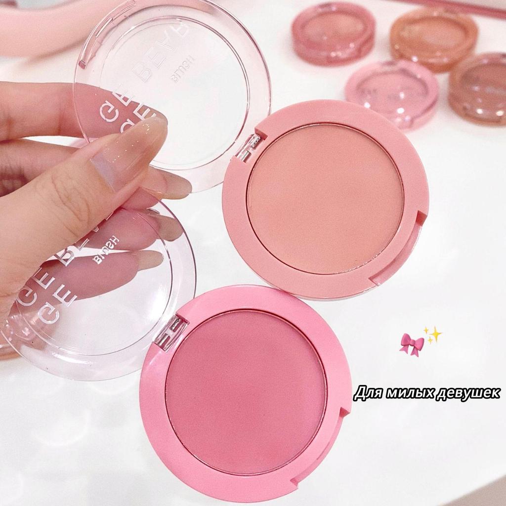 GEGE BEAR Пудровые румяна Matte Face Tender Makeup Girl Pink Natural Blush с длительным контролем кожного сала