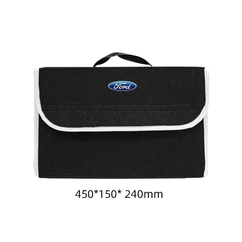 Car Sticker Car Trunk Organizer Large Capacity Folding Storage Bag For Ford Focus Mondeo Kuga Fiesta MK7 Escort Explorer Edge 2