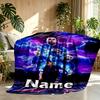 Custom Name Personalized Kylian Mbappe Print Blanket, Home Decor, Bedroom, Sofa, Camping, Couch, Gifts for Birthday ChristmasEnthusiasts