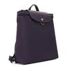 Longchamp Le Pliage Green Logo Snap Zipper Adjustable Shoulder Strap Recycled Polyamide Canvas Backpack Women backpack Purple 1699919645