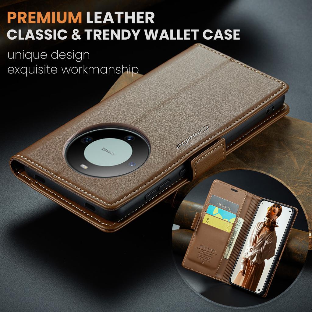 Для Huawei Mate 60/Mate 60 Pro/Mate 60 Pro+ чехол из искусственной кожи премиум-класса с функцией кошелька