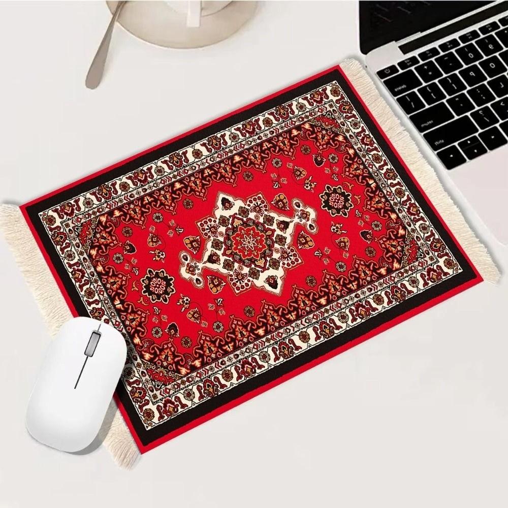 Изысканный принт коврик для мыши персидский коврик для компьютерного стола ретро кисточка коврик для мыши офис