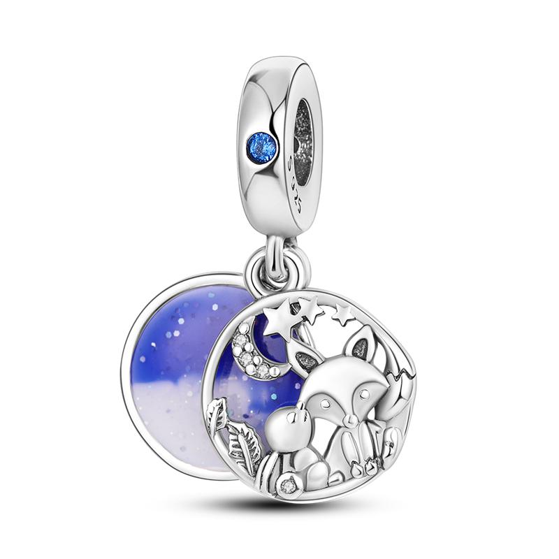 Мода 925 Серебряные Подвесные Бусины Животных Акулы Подходит Оригинальный Браслет DIY Для Ожерелья Кулона Изготовление Для Женщин