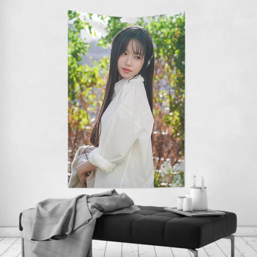 Korean Female Singer for JO YURI Tapestry Room Decor Wall Cloth Party Hanging Background Room Decor Baby Room