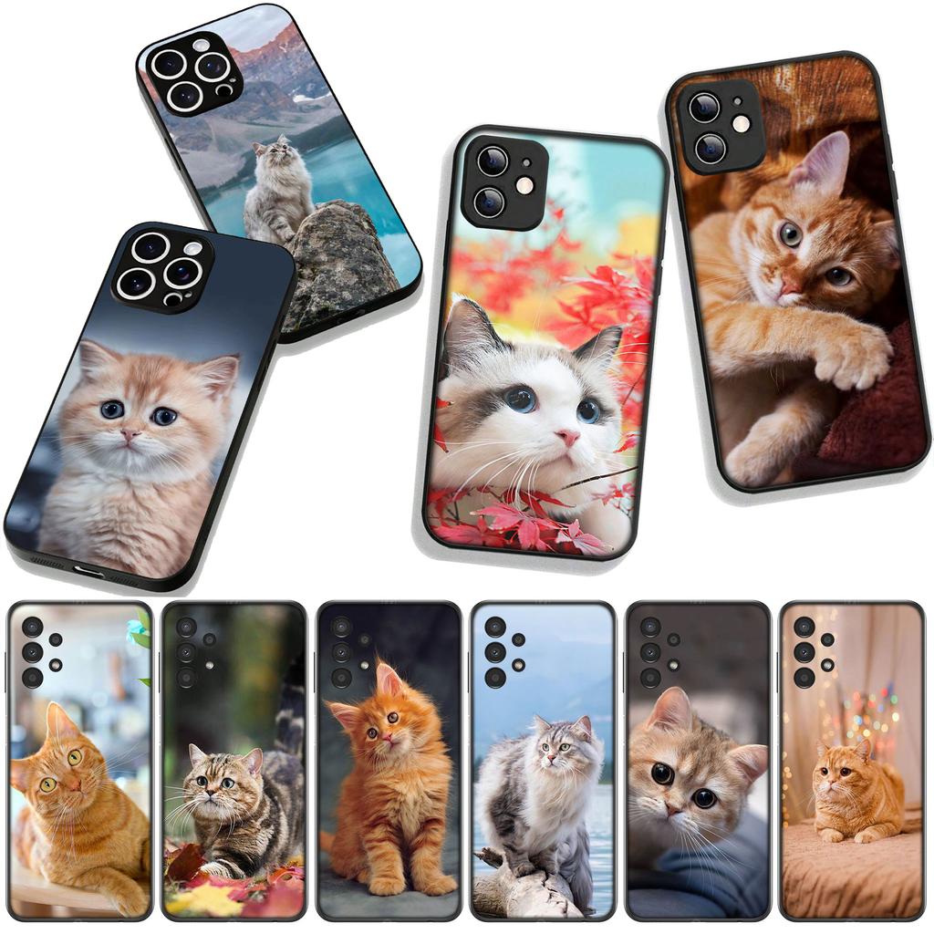 Чехол для Motorola Moto G04 G13 G14 G22 G23 G20 G32 G34 G35 G64 G82 G84 G53 G60 G72 E14 E15 E13 E22 E20 Чехол для телефона Котёнок Кошка