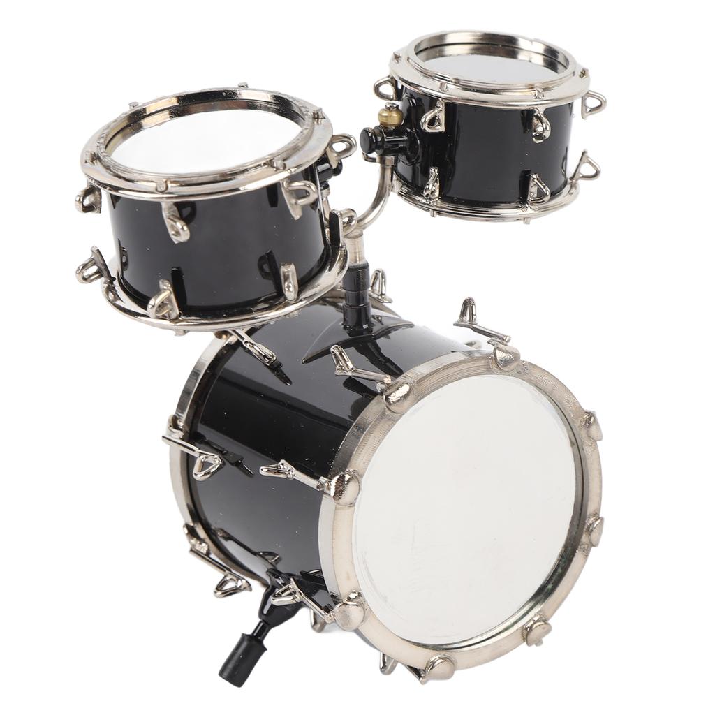 Миниатюрная модель барабана металлический джазовый барабан модель орнамент миниатюрный музыкальный инструмент барабанная установка для Teach