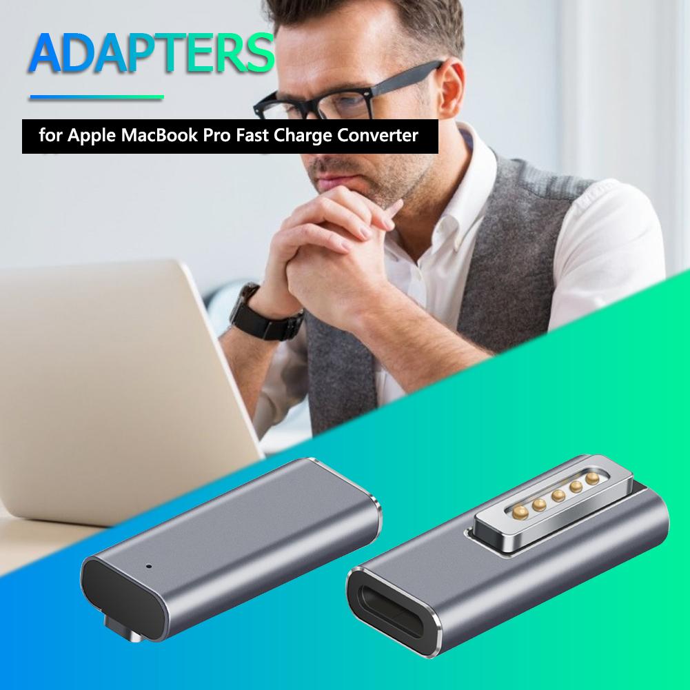 PD конвертер для быстрой зарядки Разъем питания Тип C Магнитный USB-адаптер PD для Apple Magsafe 2 MacBook Pro Plug Converter