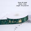 1/4 Inch Christmas Ribbon for Crafts Holiday Grosgrain Ribbon Christmas Ribbon for Gift Wrapping Festival Party Decoration