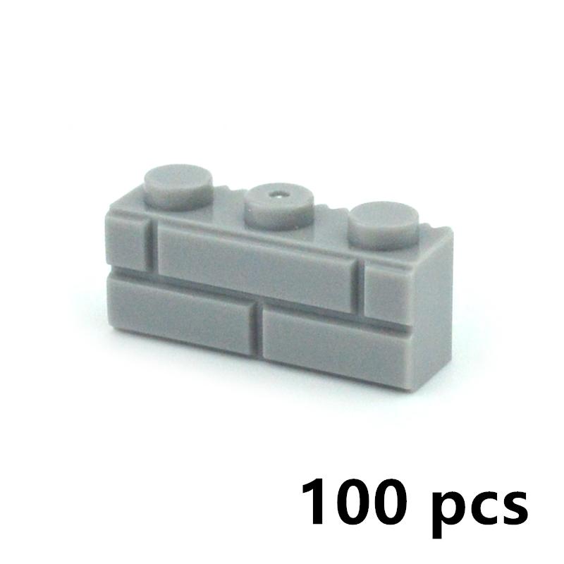 DIY Building Blocks Wall Figures Bricks 1x2 1x3 1x4 L Dots Educational Creative Construction Brick Size Compatible Small Bricks