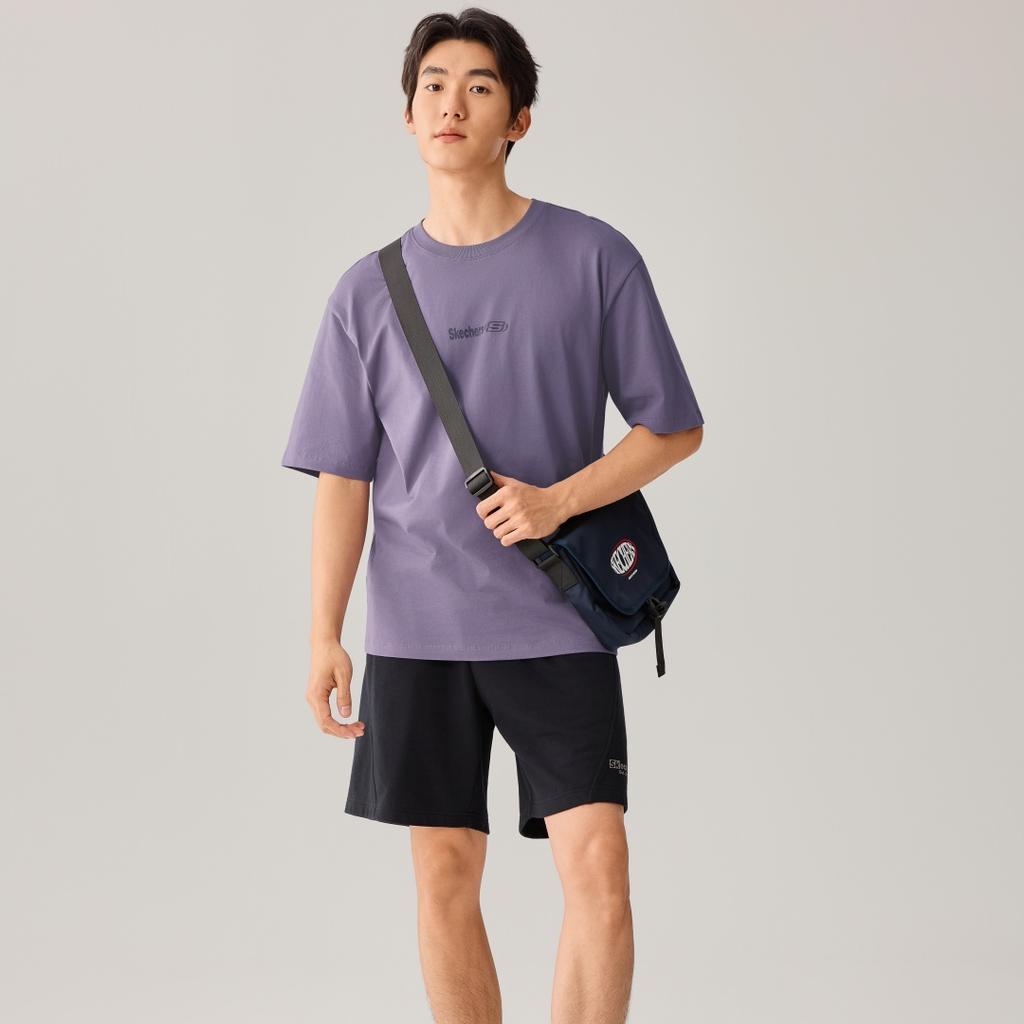 Skechers Эластичная удобная приятная для кожи футболка мужские топы L226M016-03D1