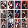 Sexy Beauty Anime Tattoo Girl Canvas Wall Art Japanese Geisha Poster Prints Poster for Living Room Home Decor Frameless