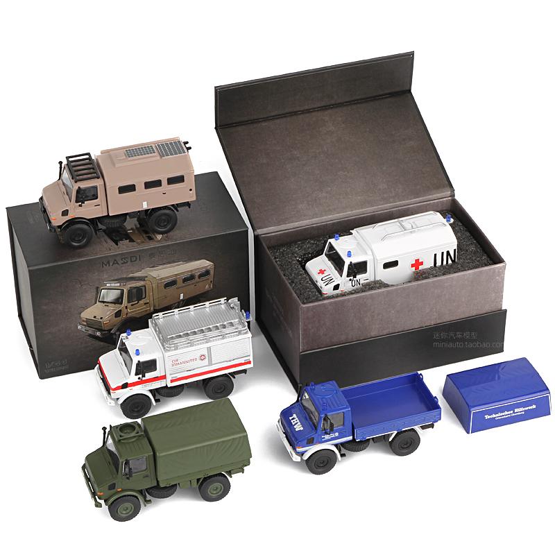 MASSDI 1/64 Unimok U1300L Внедорожный Грузовик-Дом на Колесах Специальный Спасательный Грузовик Машина Сплав Автомобиль Металлическая Литая Модель Игрушки для Детей Мальчиков