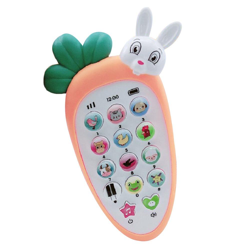 Cartoon Rabbit Carrot Rabbit Phone Voice Interactive Early Educational Machine Early Education Music Learning