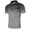 Мужская рубашка поло Гольф-рубашка с графическим принтом Отложной воротник Уличная одежда с короткими рукавами Мода