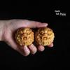 Walnut Wood Carved Pixiu Spinner Ball: Multi-Emotional Handheld Massage Toy