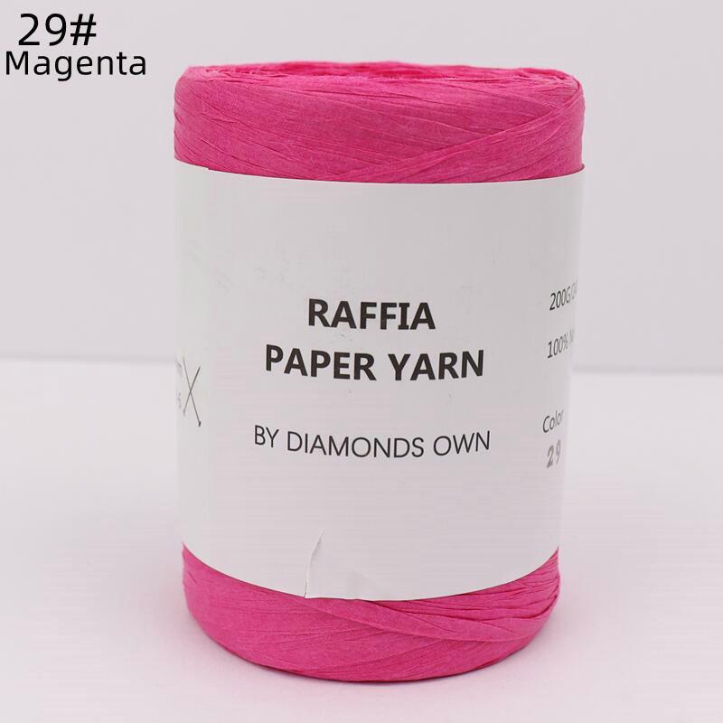 240M Natural Fiber Paper Summer DIY Hand Knitting Crochet Hat Bag Knitting Yarn Home Decoration