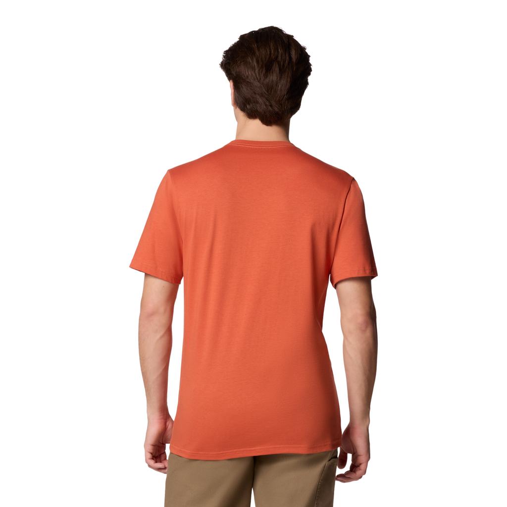 Columbia CSC Basic Logo SS Tee, Mens orange T-shirt