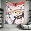 Gawr Gura Wall Tapestry Aesthetic Wall Hanging Printed Fabric Blanket Decorative Tapestries for Bedroom Living Room Home Decor