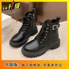 British Style Thick-soled Thin Short Boots Martin Boots Women's 2025 Autumn and Winter New Internet Celebrity Versatile Single Boots Children