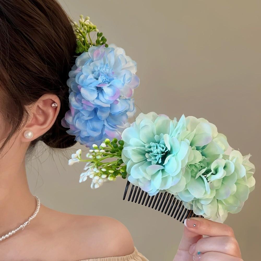 Thai Style Flowers Hairpin Sweet Chignon Hair Clips Hair Accessories Floral Hair Comb  Daily