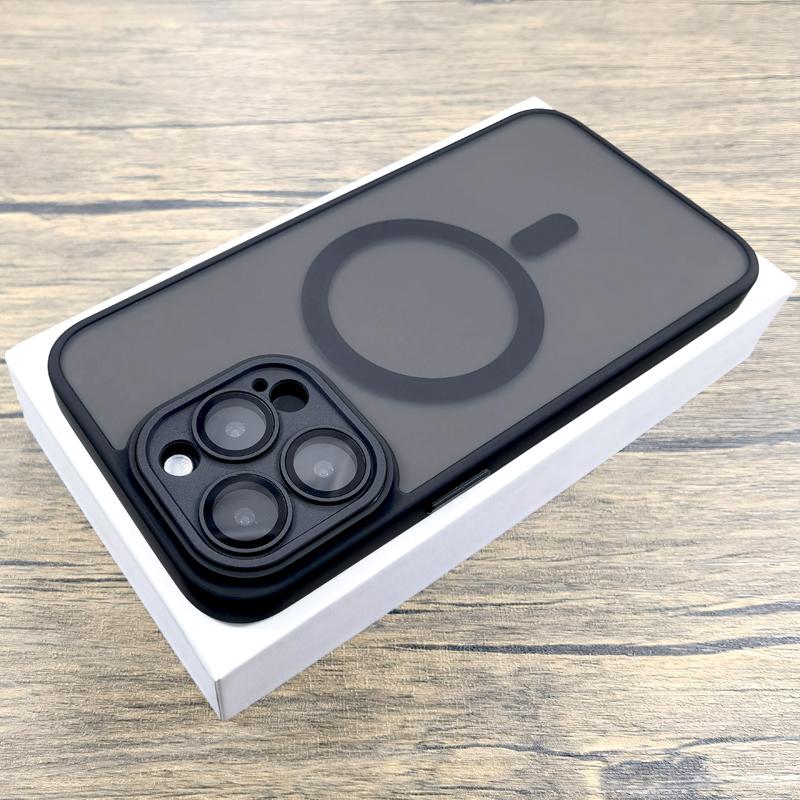 Роскошный матовый чехол для iPhone 16 15 14 13 12 11 Pro Max iPhone15 iPhone14 iPhone13 для Magsafe Magnetic Anti-Fingerprint Covers