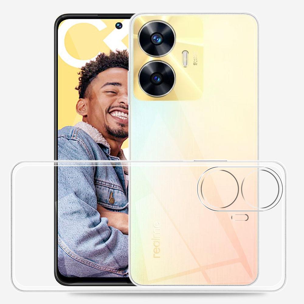 Чехол для Realme C55 6,72 дюйма, прозрачный, ультратонкий, силиконовый, мягкий, из ТПУ, чехол для Realme C55, чехол для Realme C55 C 55 Fundas