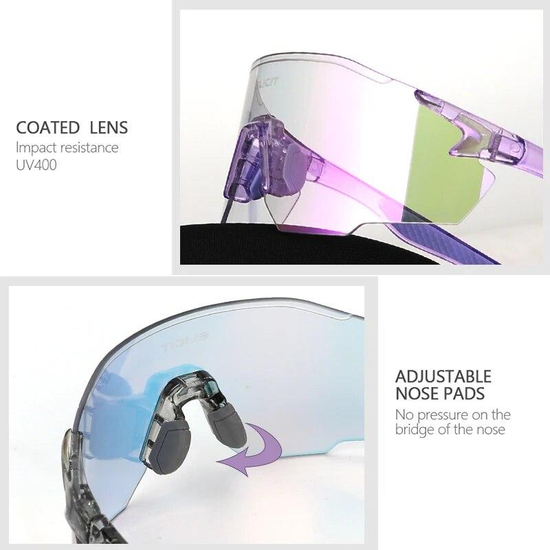 Photochromic Women Men Cycling Glasses MTB Mountain Road Bike Riding Sunglasses Outdoor Sports Goggles Bicycle Eyewear